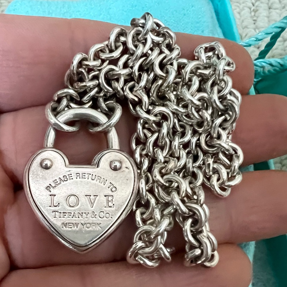 Tiffany & Co. Silver Love Padlock Necklace